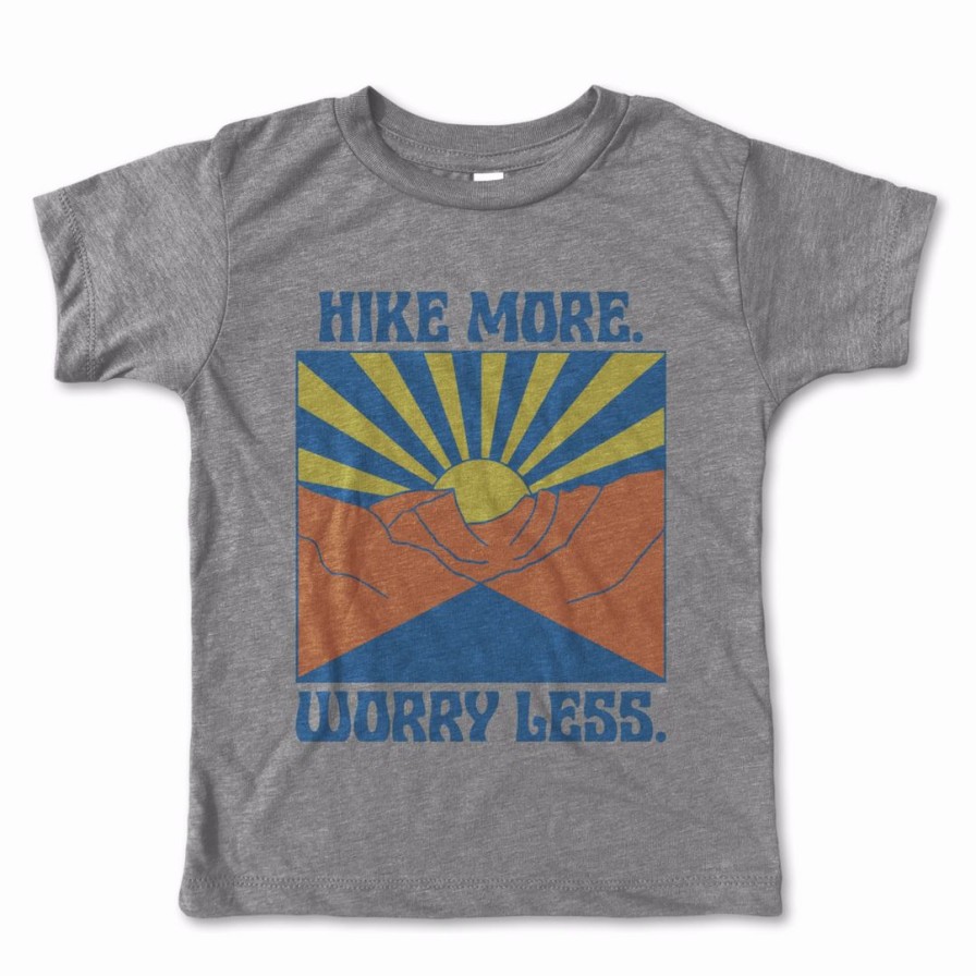 Clothing * | Rivet Apparel Hike More Worry Less Vintage Tee Graphic Tees