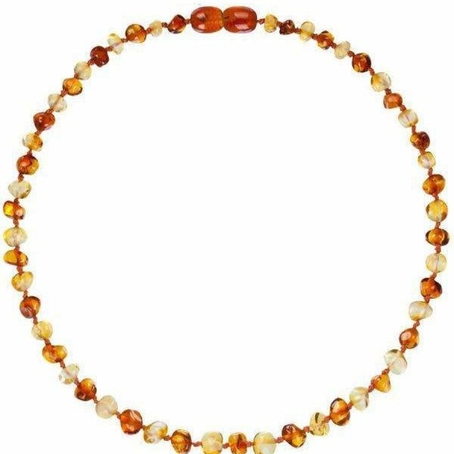 Jewelry * | Powell'S Owl Amber Baroque Honey + Cherry Necklace Jewelry