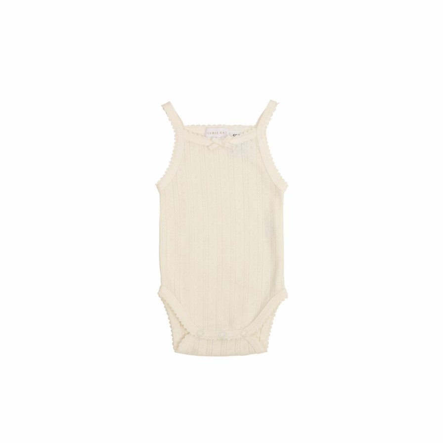 Clothing * | Jamie Kay Natural Organic Cotton Pointelle Bodysuit