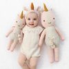 Dolls + Plushies * | Cuddle And Kind Ella The Unicorn Knit Handcrafted Little Doll Dolls + Plushies