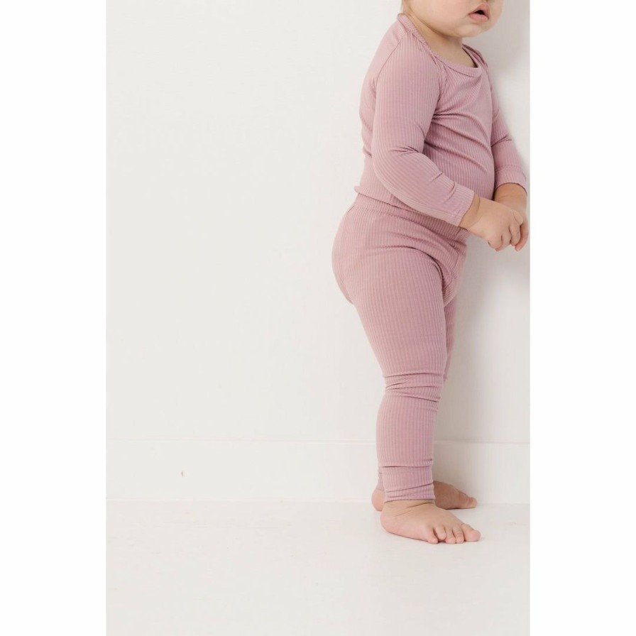 Clothing * | Joss + J Cora Ribbed Bamboo Leggings Bottoms