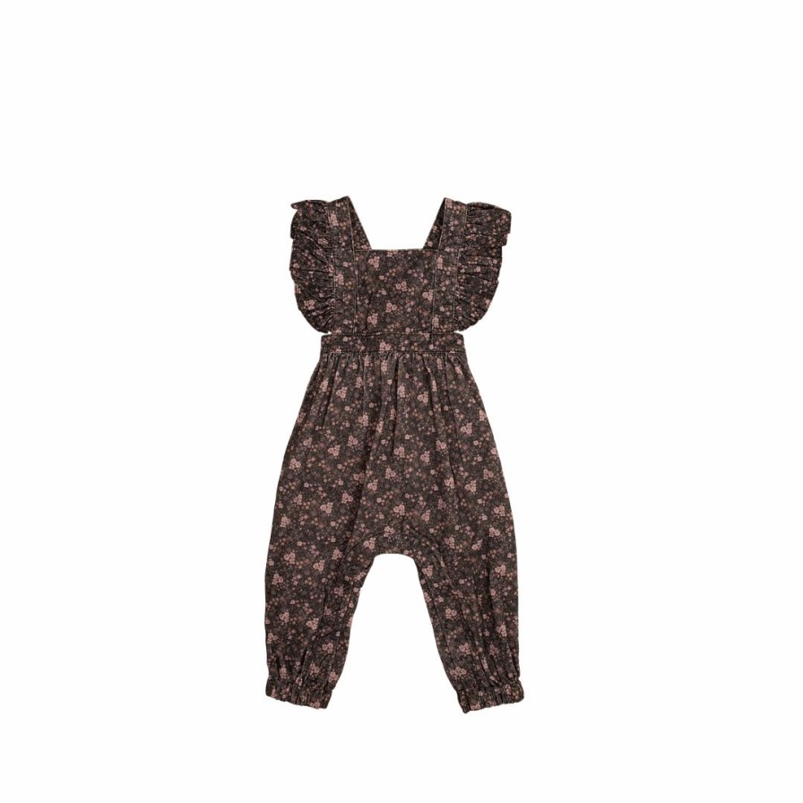 Clothing * | Jamie Kay Peony Floral Organic Cotton Pincord Lucy Romper