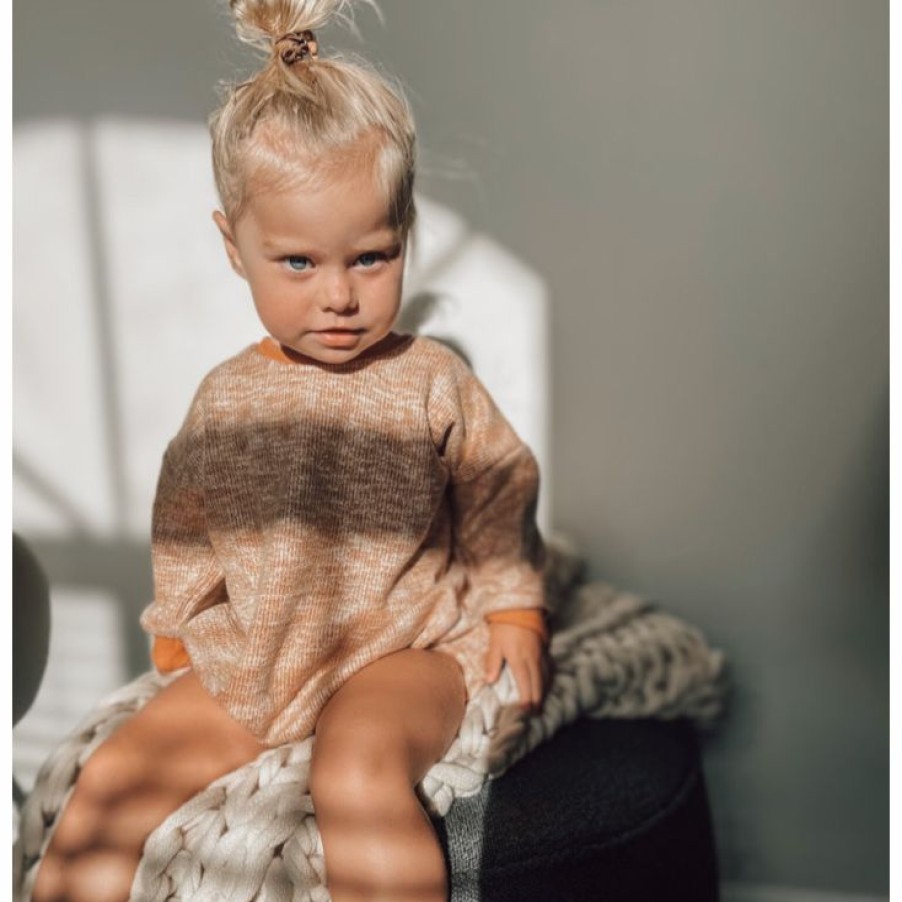 Dolls + Plushies * | Dolls + Plushies Copper Long Sleeve Bubble Minikane Romper