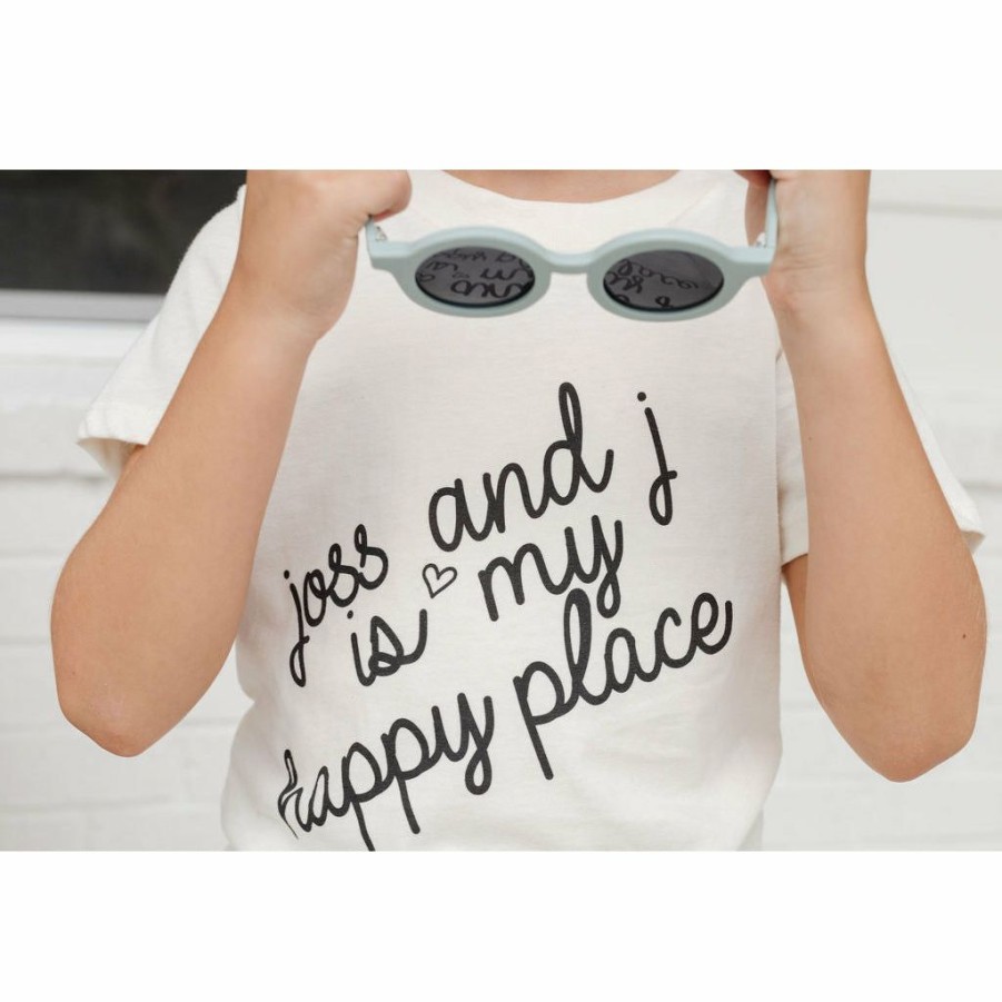 Clothing * | Morado Design Joss + J Happy Place Natural Organic Tee Tops