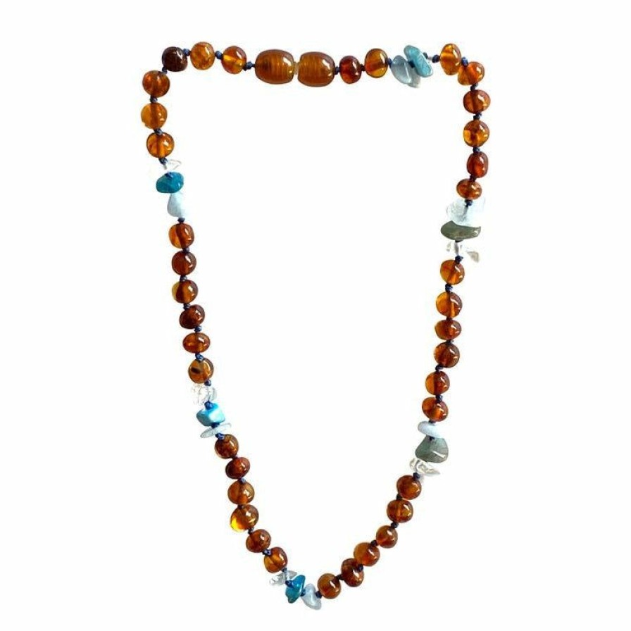 Jewelry * | Sweet Tree Amber Amber + Amazonite + Aquamarine 15