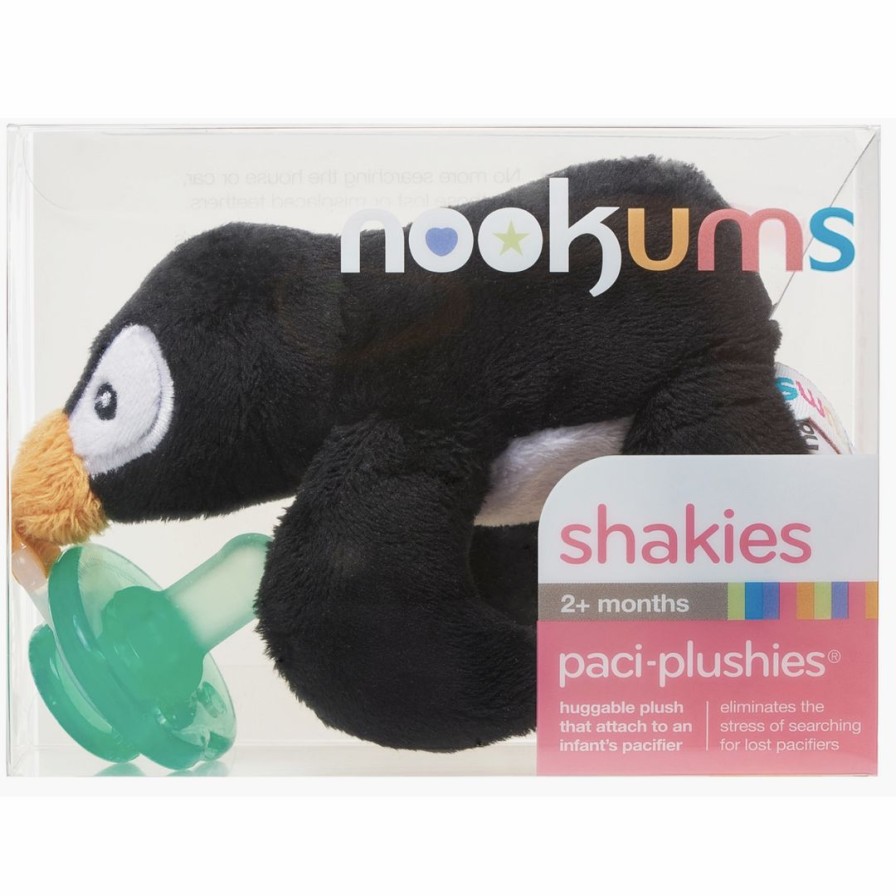 Pacifier Goods * | Nookums Penguin Paci Plush