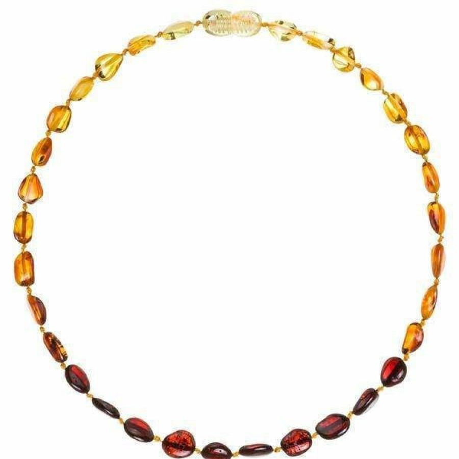 Jewelry * | Powell'S Owl Amber Beans Rainbow Necklace Jewelry