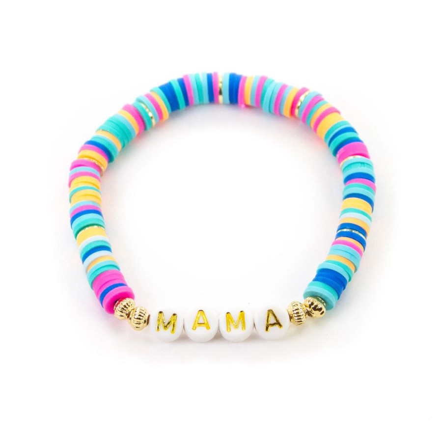 Women * | J+J Bracelets Mama Pink + Blue + Orange Bracelet