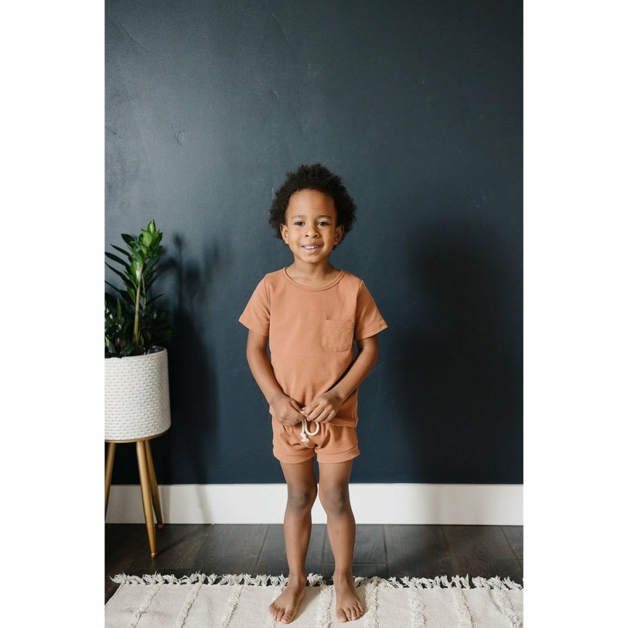 Clothing * | Mebie Baby Bottoms Honey Organic Cotton Shorts