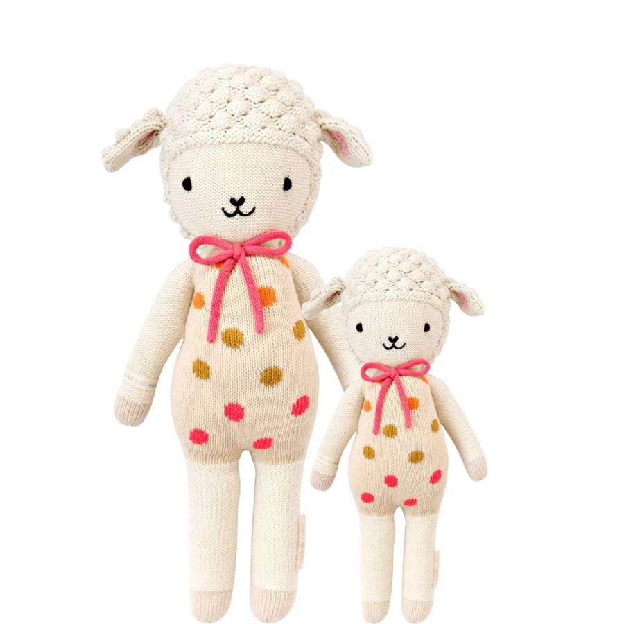 Dolls + Plushies * | Cuddle And Kind Dolls + Plushies Lucy The Lamb Knit Handcrafted Little Doll