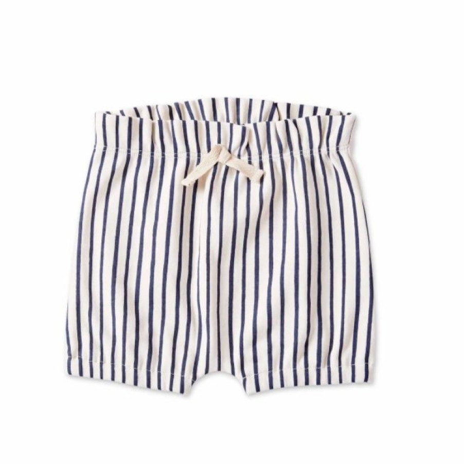 Clothing * | Pehr Blue Pinstripe Shorts Bottoms