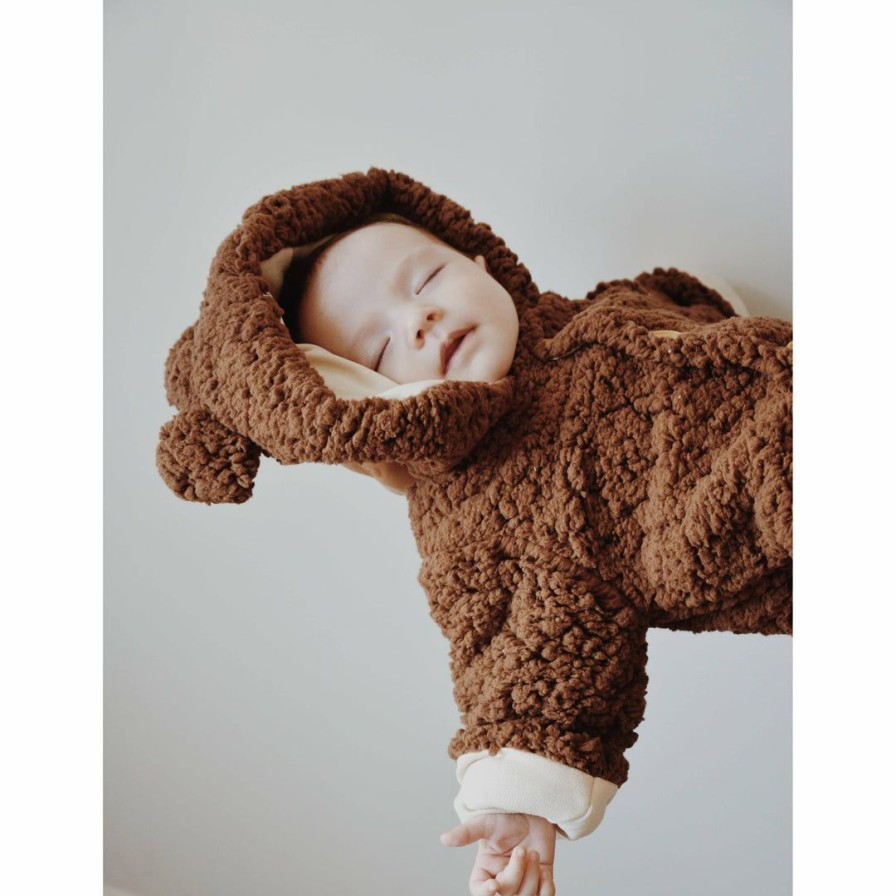 Clothing * | Eli + Nev Chocolate Bear Romper Overalls + Rompers