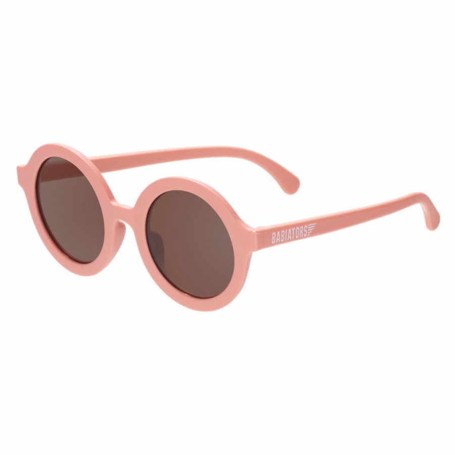 Headwear * | Babiators Headwear Peachy Keen Peach Pink Round Euro Sunglasses