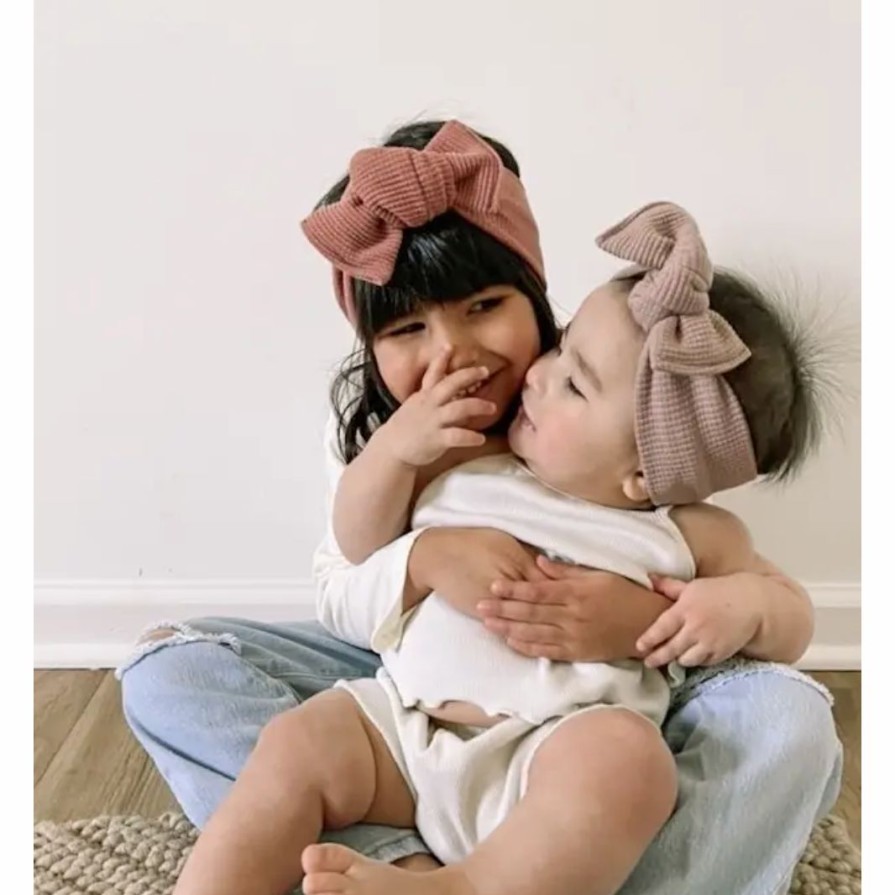 Headwear * | Mae + Skye Petal Waffle Knit Headwrap Headwear