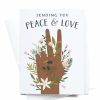 Party Time * | Onderkast Love + Peace Floral Greeting Card Party Time