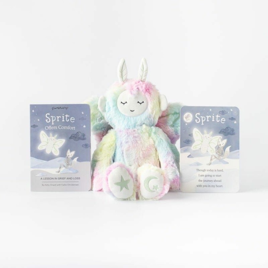 Dolls + Plushies * | Slumberkins Books + Puzzles Rainbow Sprite Kin Grief + Loss Collection