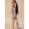 Clothing * | Two-Piece Sets Orange Blossom Bamboo Lounge Set Arrows & Bow X Joss + J