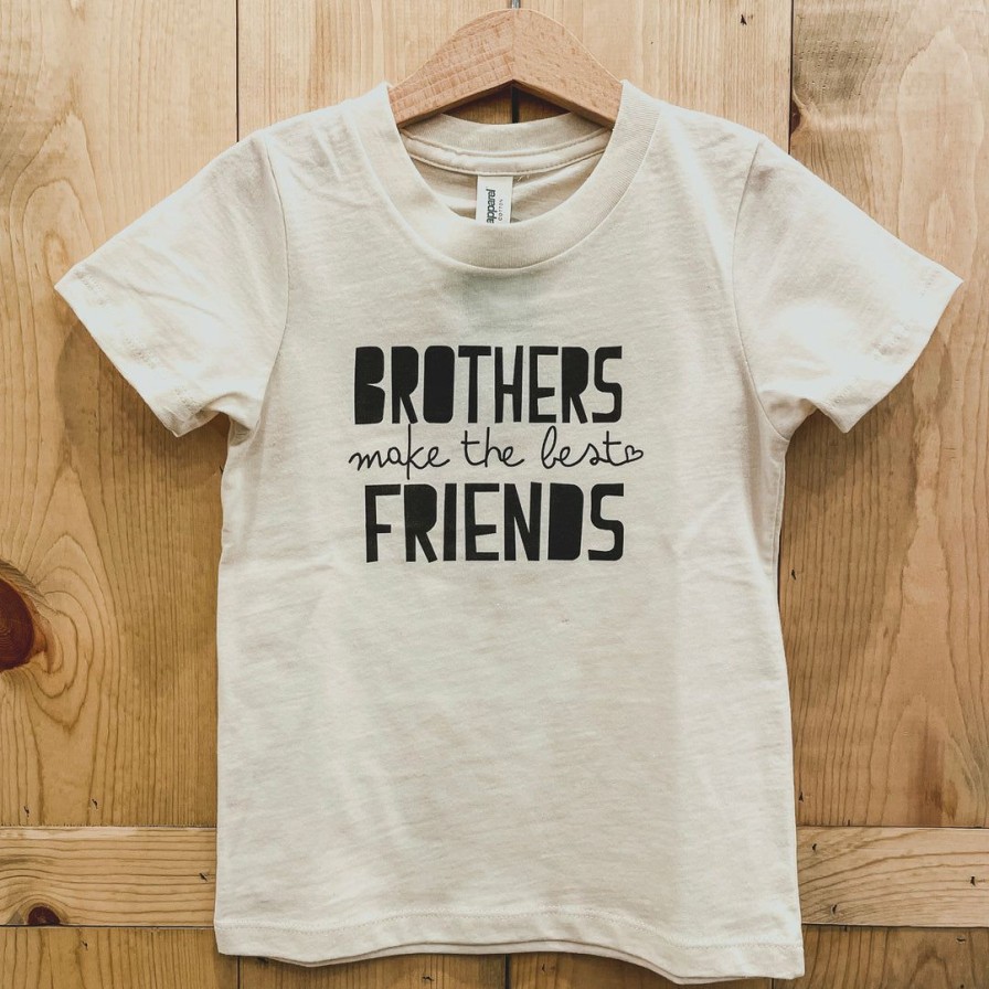 Clothing * | Morado Design Tops Brothers Make The Best Friends Natural Organic Tee