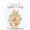 Party Time * | Onderkast Party Time Peace + Love Floral Greeting Card