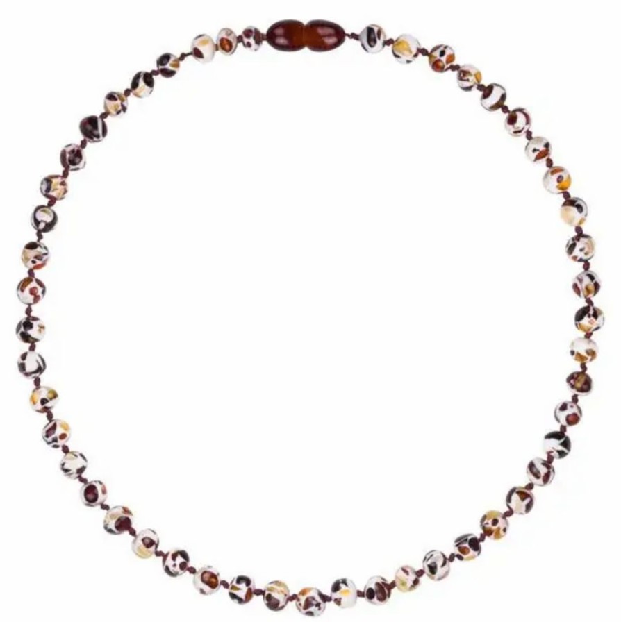 Jewelry * | Powell'S Owl Amber Baroque Mosaic Necklace