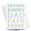 Party Time * | Onderkast Party Time Father Daddy Dad Papa Padre Greeting Card