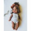 Dolls + Plushies * | Moon + Star Knit Romper Minikane Doll Clothing