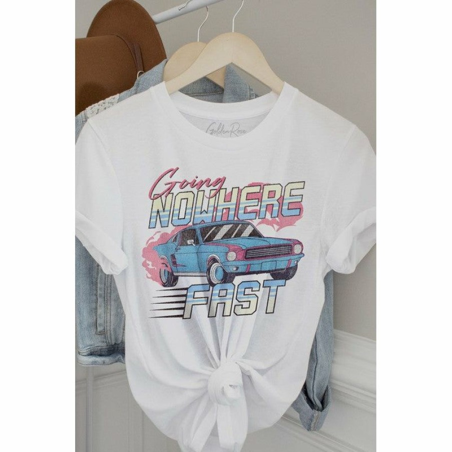 Women * | J+J Going Nowhere Fast White Tee