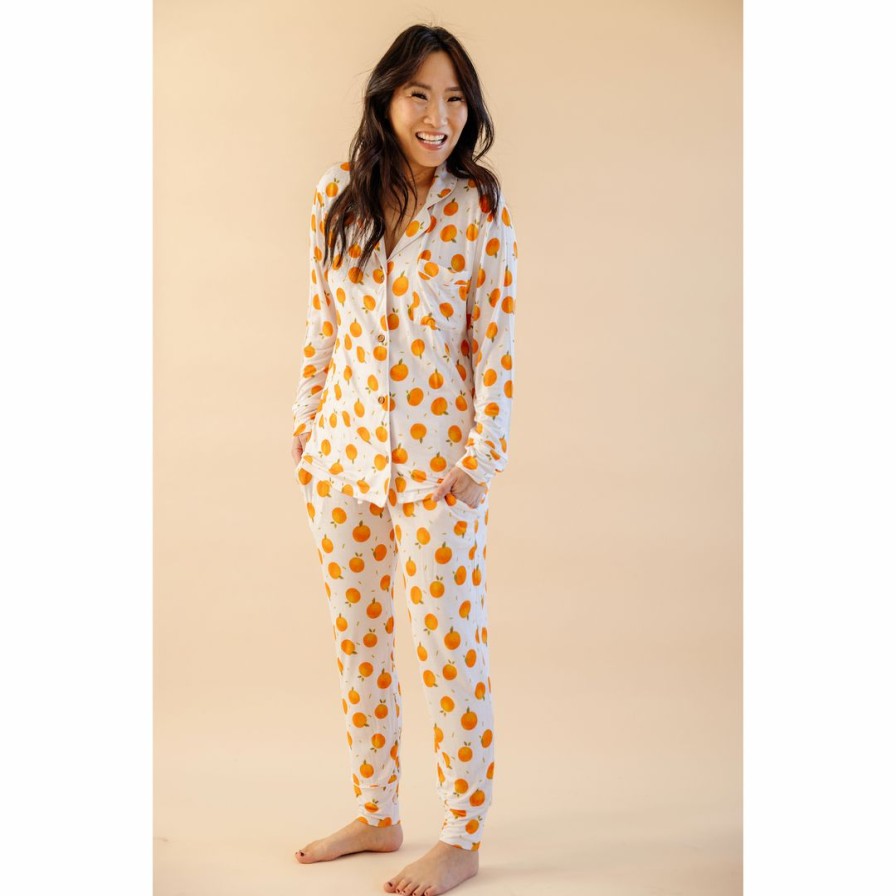 Women * | Sets Oranges Bamboo Women'S Luxe Lounge Set Arrows & Bow X Joss + J