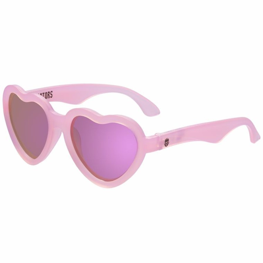 Headwear * | Babiators Headwear Influencer Pink Heart Polarized Sunglasses