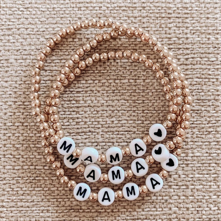 Women * | J+J White Mama Bracelet Bracelets