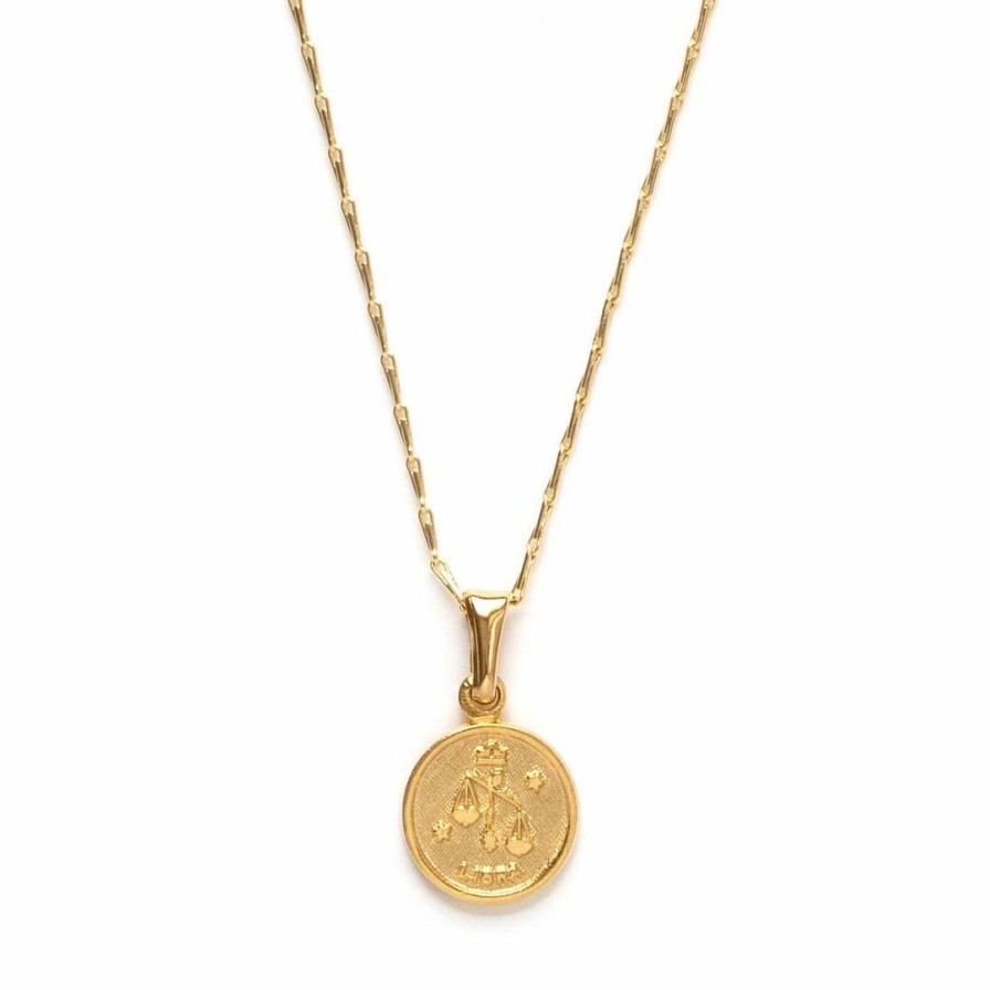 Women * | Amano Studio Tiny Zodiac Libra Gold Necklace