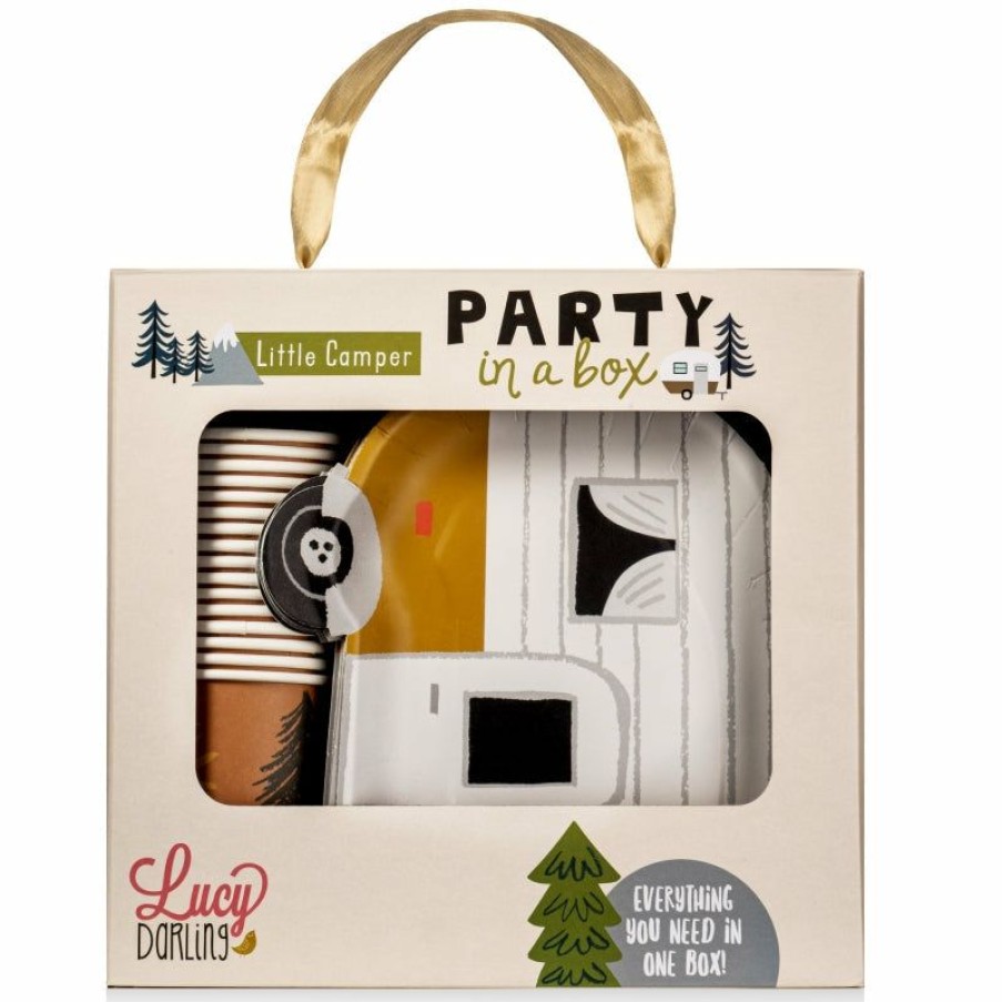 Party Time * | Lucy Darling Party Time Little Camper Birthday Party Supplies In A Box