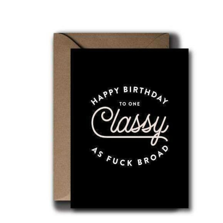 Party Time * | Black Lab Studio Classy Broad Birthday Greeting Card Party Time