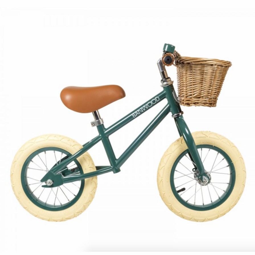 Toys * | Banwood Bikes Toys Green Balance Bike Banwood Bicycle