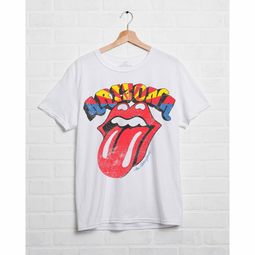 Women * | Livylu Arizona Flag Adult Rolling Stones Tee Graphic Tees