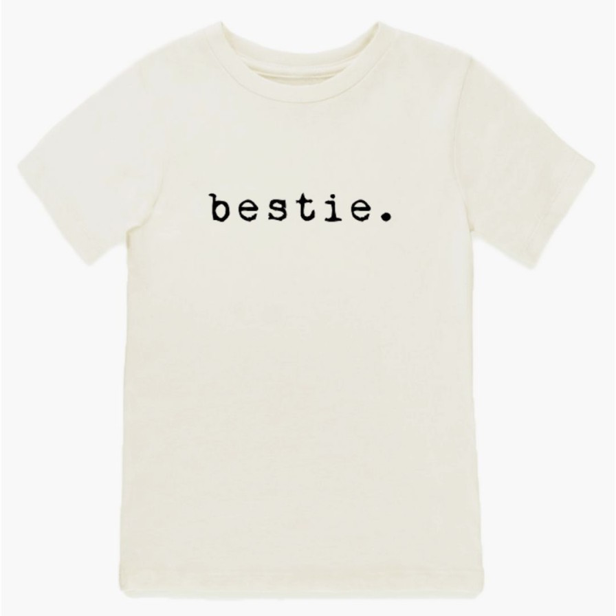 Clothing * | Tenth + Pine Tops Bestie Black + Natural Organic Tee