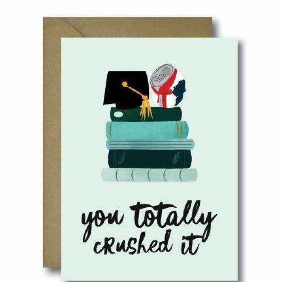 Party Time * | Black Lab Studio Crushed It Grad Greeting Card