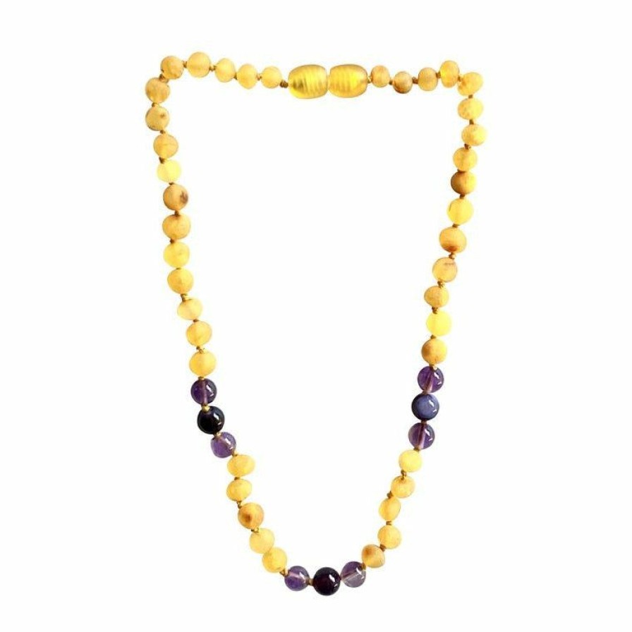 Jewelry * | Sweet Tree Amber Amber + Amethyst + Agate Necklace 13 Jewelry