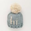 Clothing * | Huggalugs Hi Surf Blue Knit Beanie