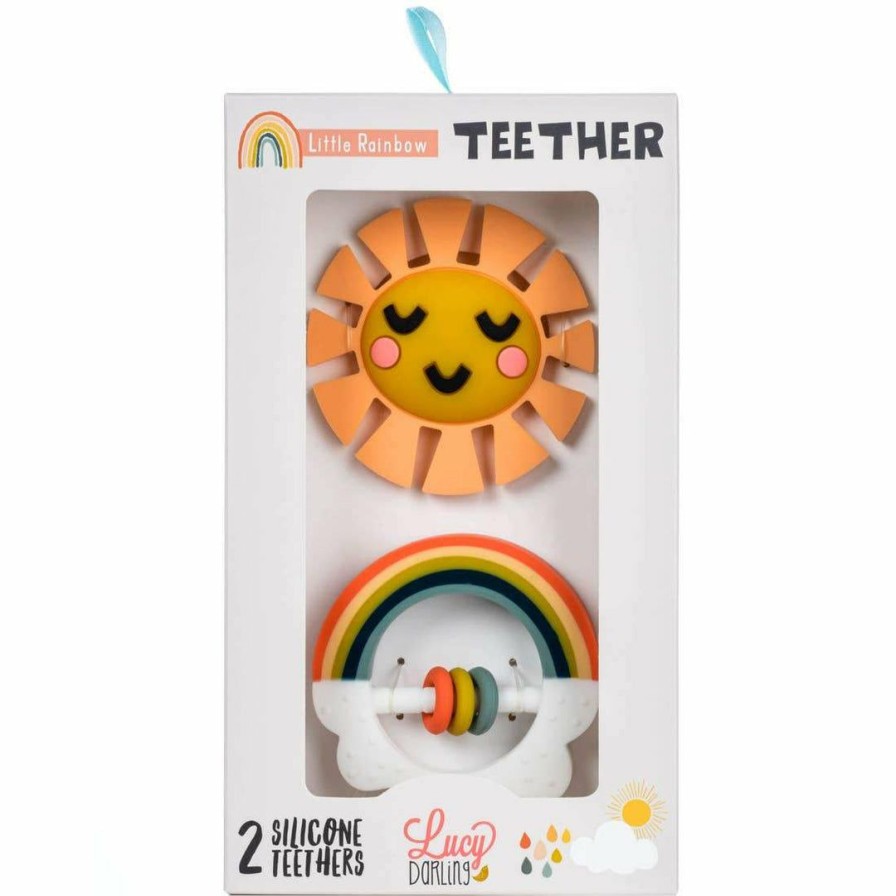 Toys * | Lucy Darling Little Rainbow Teether Toy