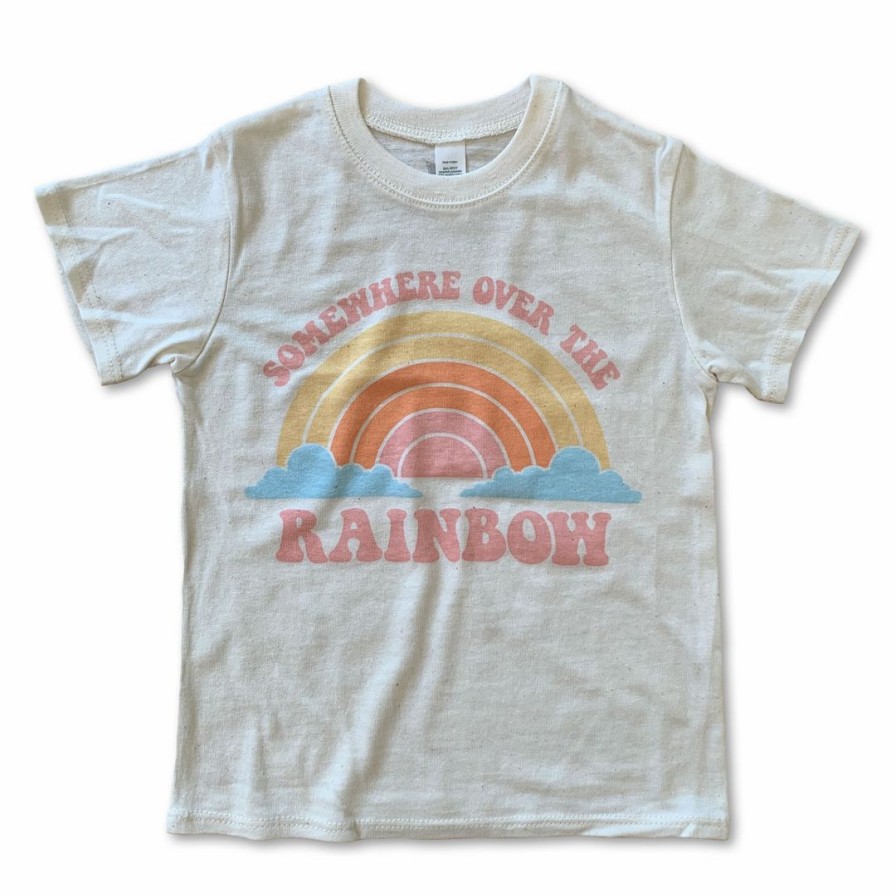 Clothing * | Rivet Apparel Over The Rainbow Pastel Vintage Tee