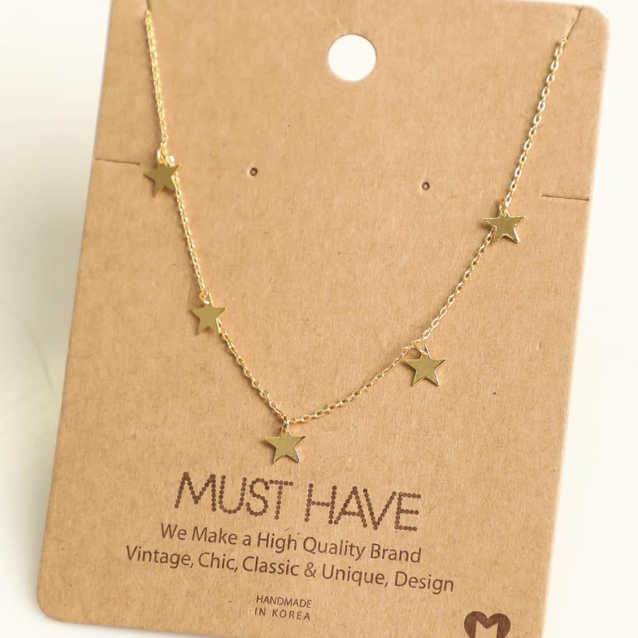 Women * | Fame Accessories Star Charm Necklace Necklaces