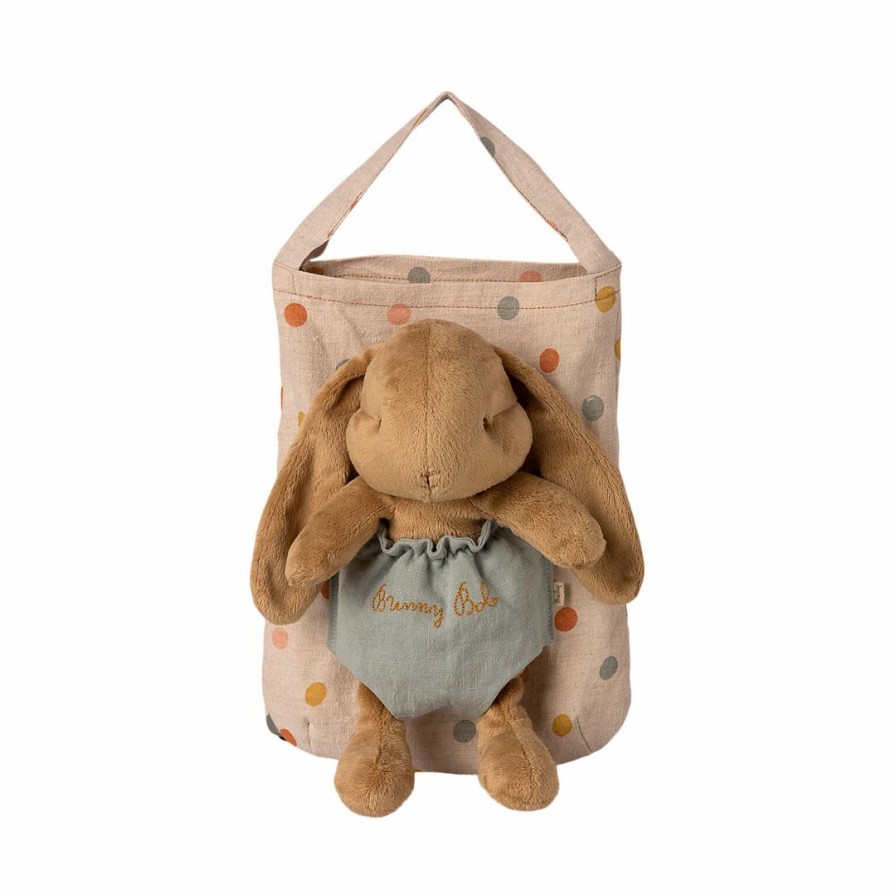 Dolls + Plushies * | Maileg Bunny Bob Doll + Bag Dolls + Plushies