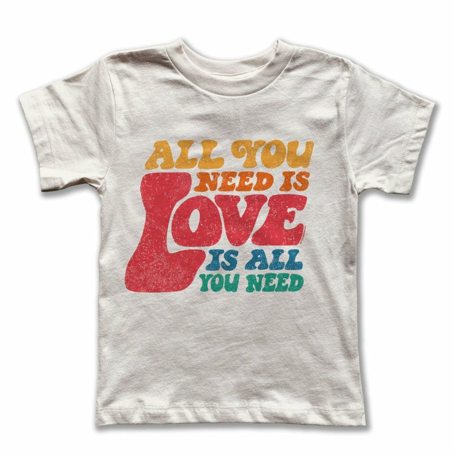 Clothing * | Rivet Apparel Love Is All You Need Vintage Tee Graphic Tees