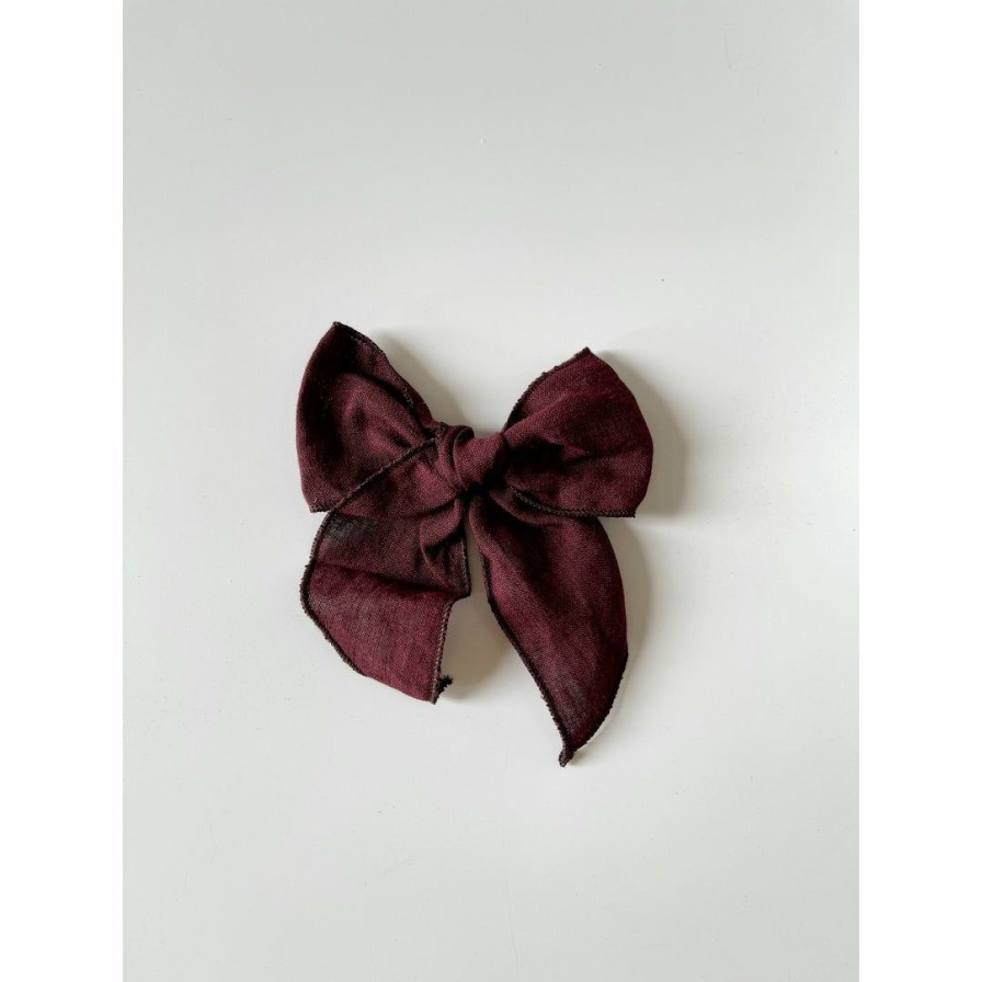 Headwear * | Cricket + Ruby Fig Oversized Hair Bow Clip Headwear