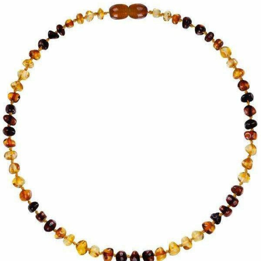 Jewelry * | Powell'S Owl Amber Baroque Rainbow Wave Necklace