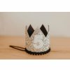 Party Time * | Cutest Little Party Party Time # 5 Silver Glitter + Black Pom Trim + White Glitter Crown