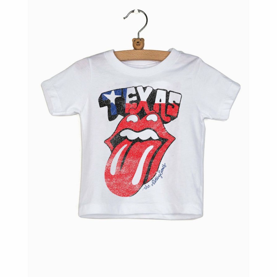 Clothing * | Livylu Texas Flag Rolling Stones Tee