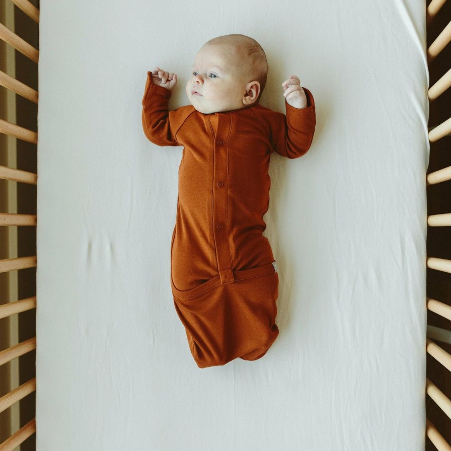 Clothing * | Goumi Kids Sienna Bamboo Organic Gown