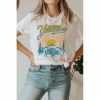 Women * | J+J Yellowstone National Park White Tee